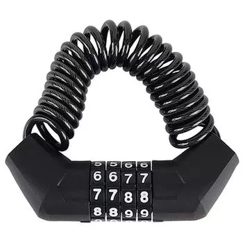 Велосипедный ключ, провод, 4-значный циферблат, велосипедный провод, пароль, дорожный электрический, легко удлиняется, без ключа SN4595319291387 [Schnaps] Замок, тип, компактный, противоугонный