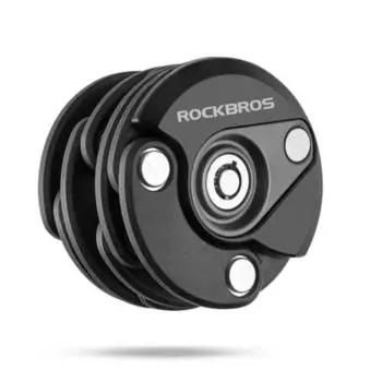 Велосипедный ключ ROCKBROS, Замок для лезвия, Велосипедный замок, Тип ключа, Складной цепной замок, Защита от кражи, Прочный, Удобный для переноски, Поставляется с кронштейном, Для поездок на работу, MTB, Круглый