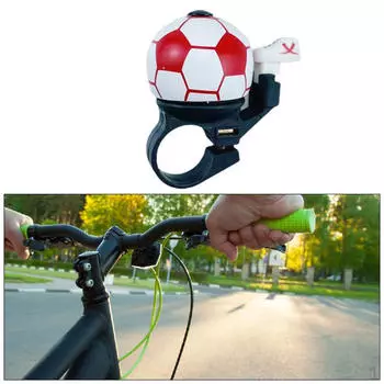 Велосипедный колокольчик, велосипедная красочная обувь, простая в установке, маленькая, для езды на велосипеде для детей красный