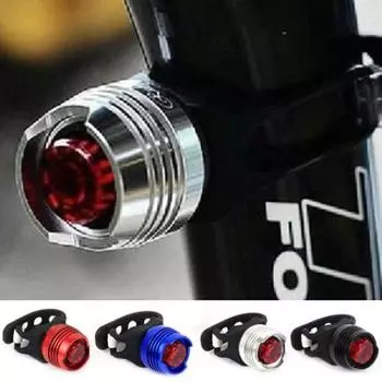 Велосипедный красный светодиодный задний фонарь, 3 режима, предупреждение о безопасности, мигающий задний фонарь синий