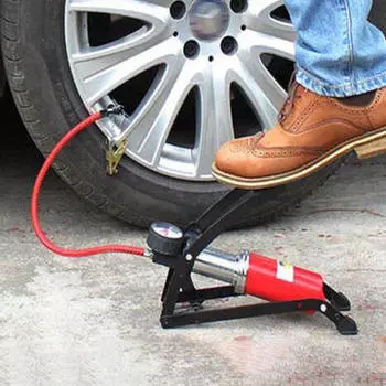 Велосипедный напольный ножной насос, трудосберегающий воздушный насос из легированной стали для мотоциклов, футбольных скутеров