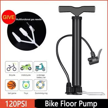 Велосипедный насос MTB 120PSI, ручной воздушный насос для велосипеда, напольный воздушный насос высокого давления, ручной насос для накачивания шин велосипеда