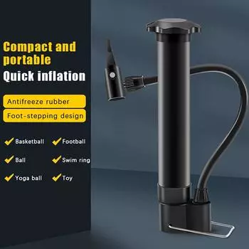 Велосипедный насос Ручной велосипедный воздушный насос Насос для накачивания шин Клапан Шредера Напольный насос Аксессуары для велоспорта Оборудование для велоспорта 1