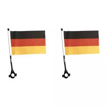 Велосипедный немецкий флаг 14x21 см, квадратный флаг на руле велосипеда, стильный велосипедный баннер