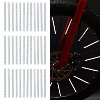 Велосипедный отражатель Flash Светоотражающие спицы Колесные детали Большие Ночь Велосипедная Безопасность Безопасность Кроссовый Велосипед [36 Емкость] (белый)