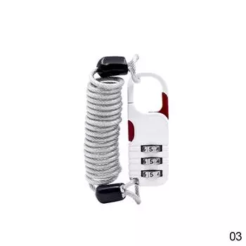 Велосипедный противоугонный мотоцикл, трехзначный пароль, комбинация безопасности, трос, трос, замок для шлема, 60*22 мм, безопасный трос розовый