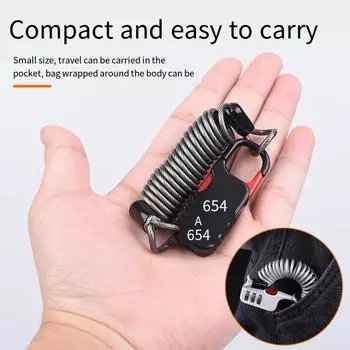 Велосипедный противоугонный мотоцикл, трехзначный пароль, комбинация защитного троса, трос, замок для шлема, 60*22 мм, защитный трос, замок розовый