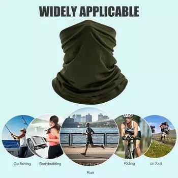 Велосипедный Pure Face Cover Верховая езда Солнцезащитный шарф Открытый (Армейский Зеленый)