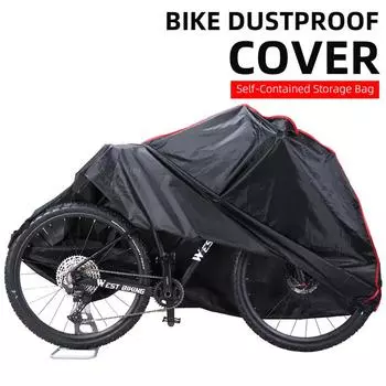 Велосипедный пылезащитный чехол, защитный чехол для велосипеда, универсальный дорожный велосипед, водонепроницаемый, пылезащитный, солнцезащитный чёрный