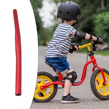 Велосипедный руль длиной 42 см с плоской подъемной ручкой для езды на велосипеде на открытом воздухе красный