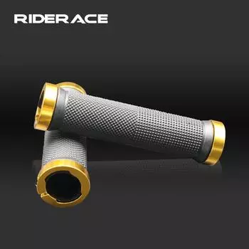 Велосипедный руль резиновый противоскользящий чехол для горного велосипеда с двойной блокировкой ручки фиксатор конца руля легкое крепление регулировка велосипедные аксессуары белый