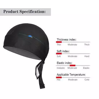 Велосипедный шарф для головы, дышащий, быстросохнущий, для занятий спортом на открытом воздухе, защита от ультрафиолета, для мужчин и женщин чёрный