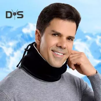 Велосипедный шарф с завязками на шее для холодной погоды на открытом воздухе для езды на мотоцикле, ветрозащитный, теплый, многофункциональный, плюшевый, защитный шарф для лица темно-коричневого