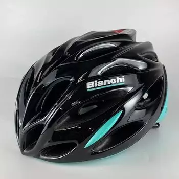 Велосипедный шлем Bianchi HELMET SHOT2 Черный x Изумрудно-зеленый