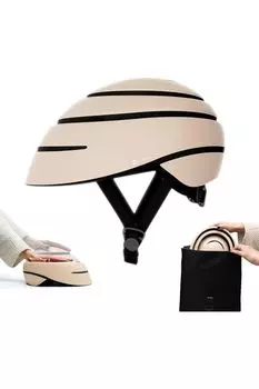 Велосипедный шлем CLOSCA LOOP для стильных взрослых с инструкцией по эксплуатации, складной, портативный, легкий, унисекс, [включен японский язык] (Сахара, Л.)