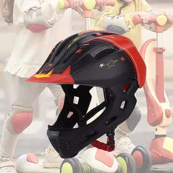 Велосипедный шлем для детей, велосипедный, 50-55 см, регулируемая посадка, велоспорт, спорт White Black