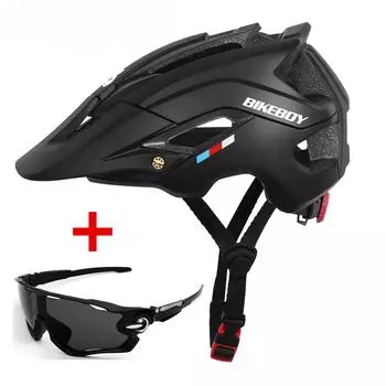 Велосипедный шлем для мужчин и женщин MTB Спортивный шлем для горного велосипеда с полями в форме Идеальный безопасный велосипедный шлем (56-62)cm