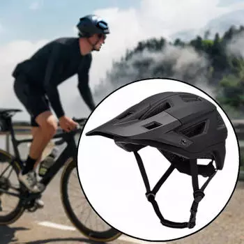 Велосипедный шлем для взрослых, комфортные велосипедные аксессуары, байкерский регулируемый противоударный мужской и женский шлем чёрный