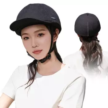 Велосипедный шлем для взрослых Велосипедный шлем Велосипедный шлем с маркировкой CE Портативный защитный шлем высокой жесткости, ударопрочный, воздухопроницаемый, в форме шляпы чёрный