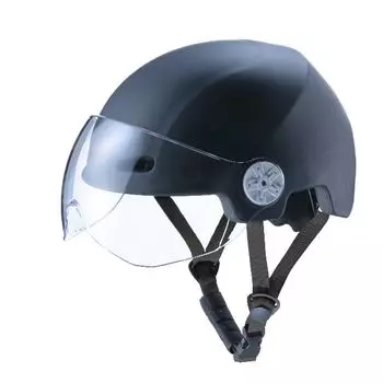 Велосипедный шлем Kawasumi Manufacturing со щитком, черный H-103BK чёрный