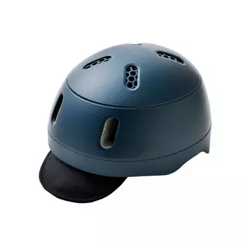 Велосипедный шлем Kumoa, нейлоновый козырек для взрослых женщин, маркировка CE, стандарт CE, пройден, безопасность, дышащая, регулируемая накладка, темно-синий, мужской KS004A-NV тёмно-синий