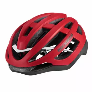 Велосипедный шлем ROCKBROS, шоссейный велосипед, сертифицирован CPSE/CE, велосипедный шлем, легкий, высокая жесткость, отличная вентиляция, регулируемый размер, для взрослых M/L (Красный,