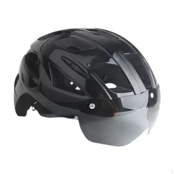 Велосипедный шлем с регулируемой окружностью головы 22,05-24,80 дюйма для использования на открытом воздухе Black