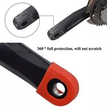Велосипедный силиконовый чехол для шатуна, защитный силиконовый чехол для педалей, защитный чехол для горного шоссейного велосипеда, аксессуары для горного велосипеда чёрный