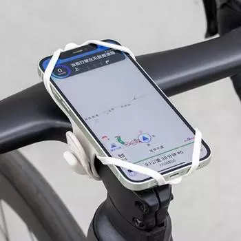 Велосипедный силиконовый держатель для телефона, крепление на руль, регулируемый противоскользящий противоударный универсальный велосипедный ремешок для горного дорожного велосипеда, крепление для мобильного телефона чёрный