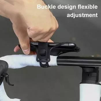 Велосипедный силиконовый держатель для телефона, крепление на руль, регулируемый противоскользящий противоударный универсальный велосипедный ремешок для горного дорожного велосипеда, крепление для мобильного телефона чёрный