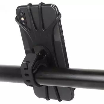 Велосипедный силиконовый держатель для телефона, вращающийся на 360 градусов, для держателей телефонов для горных велосипедов, аксессуары для горных велосипедов, аксессуары для велоспорта чёрный