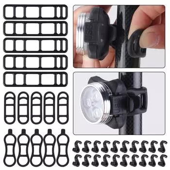 Велосипедный силиконовый ремешок для велосипедного фонаря с маленьким крючком Аксессуары для велосипеда A