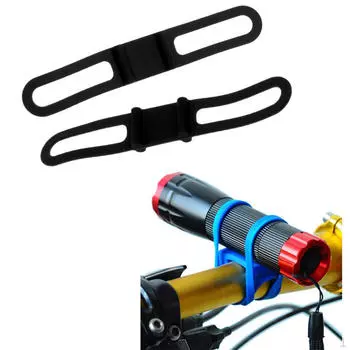 Велосипедный силиконовый ремешок, велосипедный фонарик, ремень для телефона, крепление на ленту, держатель для галстука