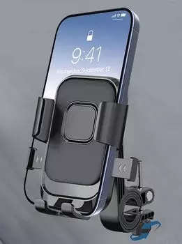 Велосипедный смартфон 2025 Обновленный Скрывает вырез Вибрация Сильный Легко подходит Дюймовый Регулируемый Легкий Держатель, Модель, Управление одной рукой, [Не чёрный