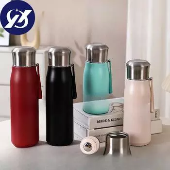 Велосипедный спортивный чайник большой емкости, кружка из нержавеющей стали 316, удобная чашка рыцаря, высококачественный изолированный горшок для улицы 480ml красный