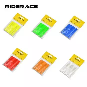 Велосипедный светоотражающий ободок спицы Предупреждение о безопасности для горного велосипеда Светоотражающая полоса для езды на открытом воздухе Аксессуары для спиц ободов колес белый