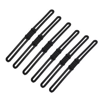 Велосипедный велосипедный силиконовый эластичный бинт держатель для фонаря зеркало с фиксированной лентой фара One Size чёрный