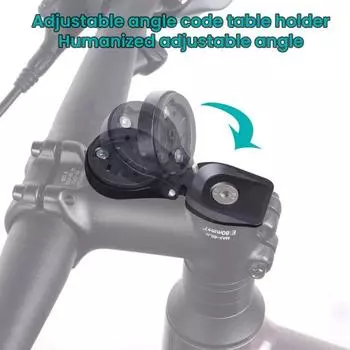 Велосипедный вынос руля Компьютерное крепление Регулируемый легкий алюминиевый сплав Универсальный MTB руль для горного шоссейного велосипеда Компьютерный держатель Аксессуары для велосипеда чёрный