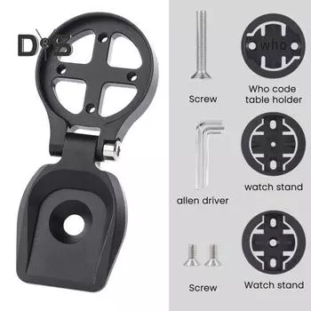 Велосипедный вынос руля Компьютерное крепление Регулируемый легкий алюминиевый сплав Универсальный MTB руль для горного шоссейного велосипеда Компьютерный держатель Аксессуары для велосипеда чёрный