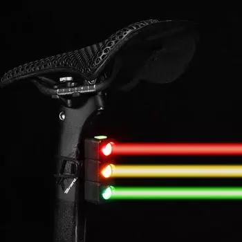 Велосипедный задний фонарь 3 цвета светодиодный водонепроницаемый Type-C перезаряжаемый MTB шоссейный горный велосипед
