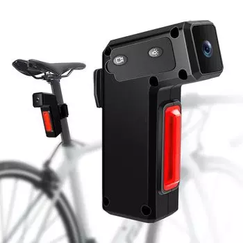 Велосипедный задний фонарь с приводом Задний фонарь для длительной езды на велосипеде USB IPX3 3 освещения Японское руководство по эксплуатации Черный Камера, рекордер, лампа, 1080p,