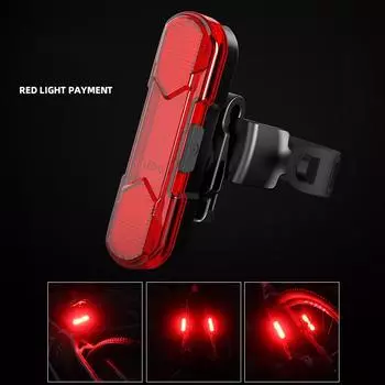 Велосипедный задний фонарь с высокой яркостью, водонепроницаемый, ударопрочный, перезаряжаемый, велосипедный USB-фонарь, вращающийся задний фонарь