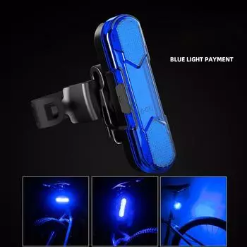 Велосипедный задний фонарь с высокой яркостью, водонепроницаемый, ударопрочный, перезаряжаемый, велосипедный USB-фонарь, вращающийся задний фонарь