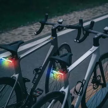Велосипедный задний фонарь, уличный, высокой яркости, аварийный свет, мигающий свет с перезаряжаемым трехцветным задним фонарем, аксессуары для велоспорта One Size