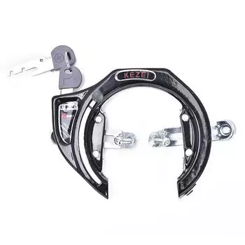 Велосипедный замок Компьютерные замки Замок для горного велосипеда Противоугонная стальная цепь с ключами чёрный