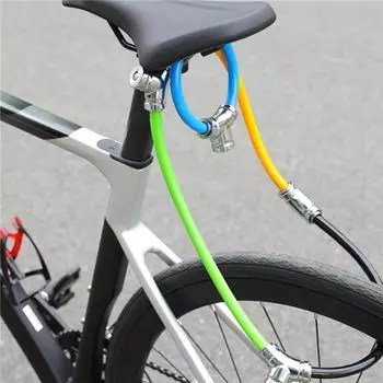 Велосипедный замок противоугонный горный дорожный велосипедный замок с цепным замком, ключ безопасности противоугонный монтажный велосипедный замок включает в себя 2 ключа жёлтый