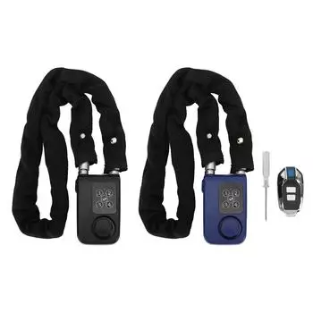 Велосипедный замок с дистанционным управлением, противоугонная вибрационная сигнализация, водонепроницаемый, из нержавеющей стали, мотоцикл Black