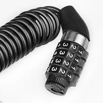 Велосипедный замок, стальной трос, цепь, пароль безопасности, 4-значный замок, противоугонная комбинация, цифровой код, безопасные аксессуары для велосипеда