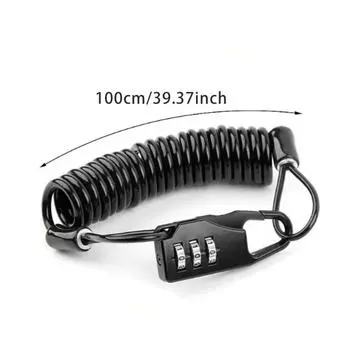 Велосипедный замок Велосипедные шлемы Противоугонные эластичные замки Комбинация Пароль Шоссейный велосипед Стальной тросовый замок One Size