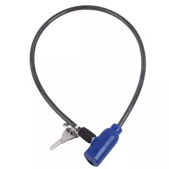 Велосипедный замок Велосипедный трос Противоугонный велосипедный стальной тросовый замок One Size чёрный